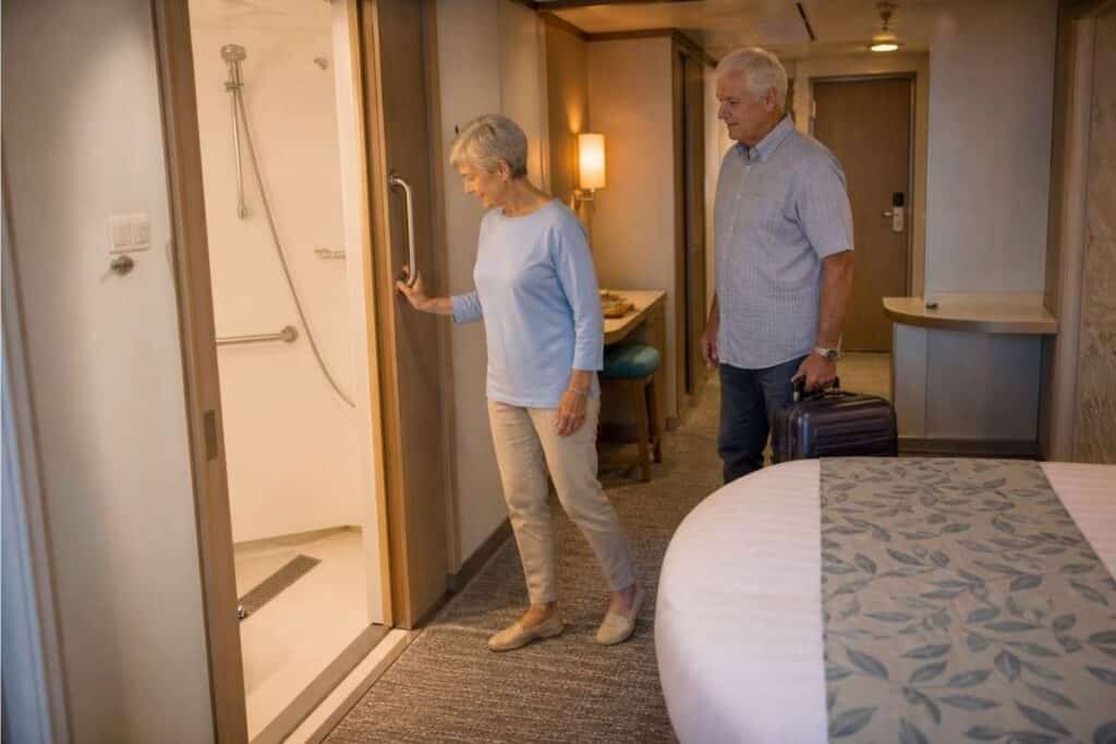 Best cruise ship amenities include safer cabin bathroom design