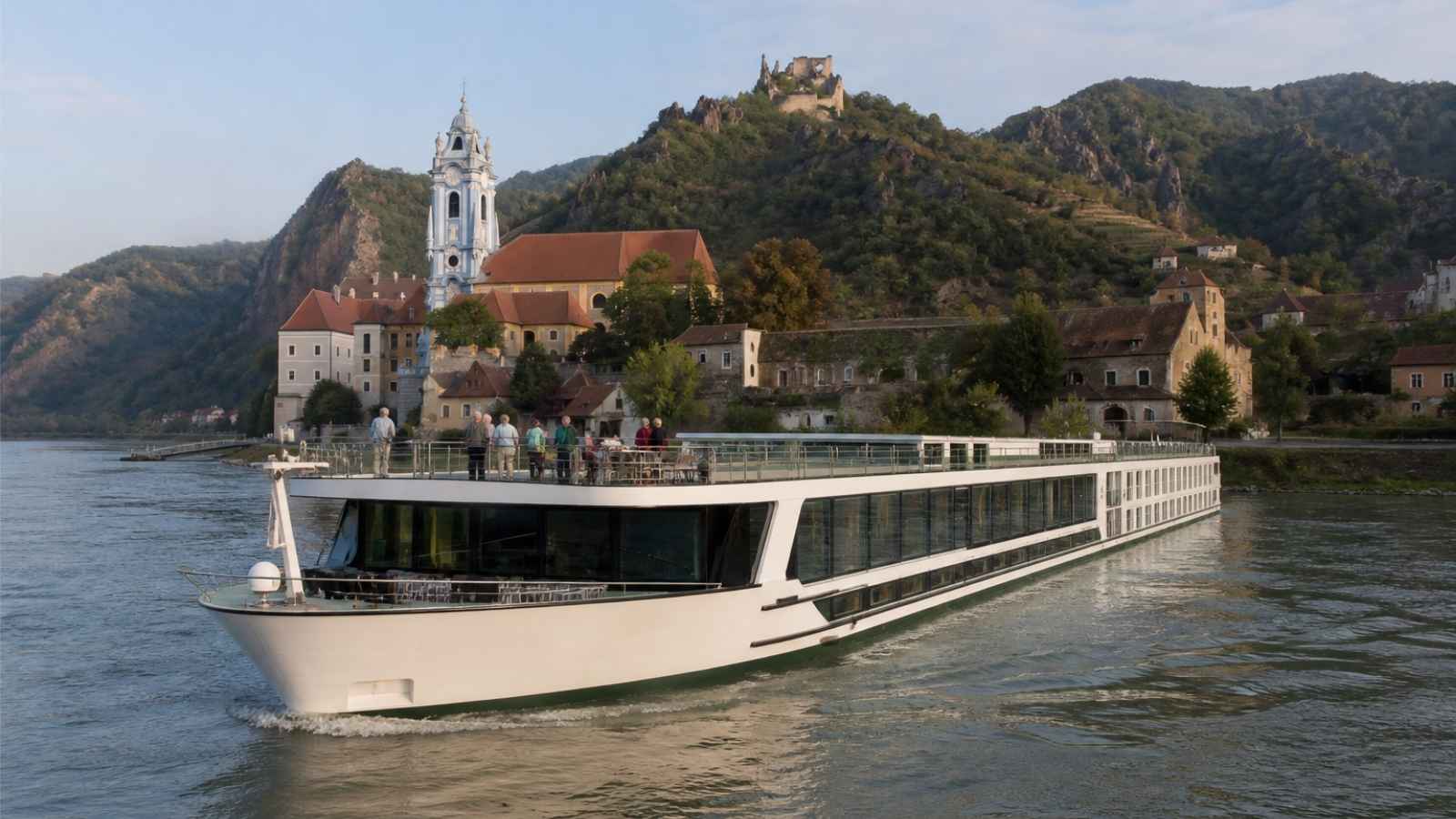 Best river cruise lines sailing past a historic European riverside town