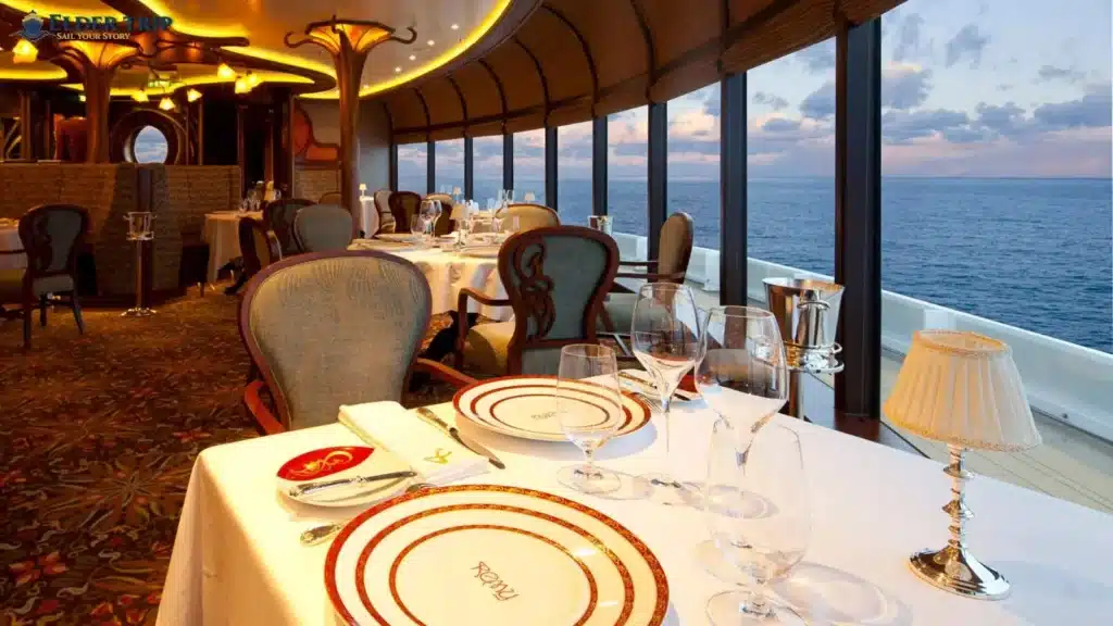 Specialty restaurant dining included in a seabourn all inclusive luxury cruise, thomas keller culinary program with no cover charge