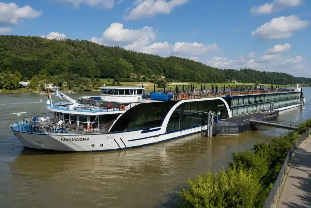 AmaMagna ship on Danube for river cruises for seniors comparison