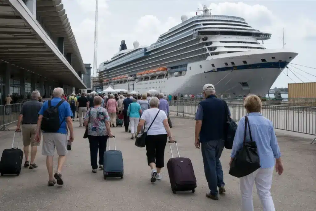 river cruise vs ocean cruise for seniors at ocean port terminal