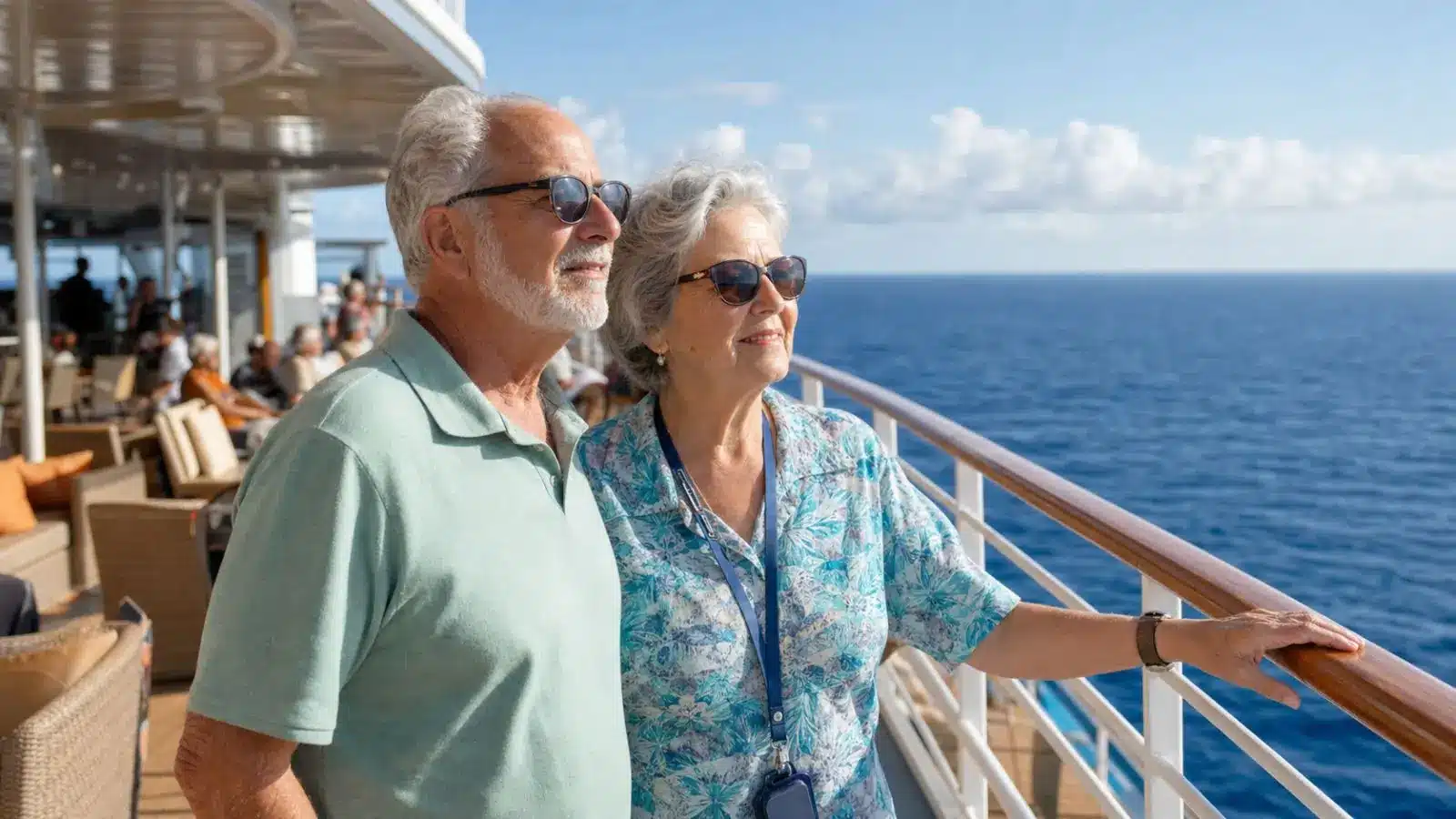 Margaritaville cruise reviews for seniors enjoying a calm ocean view from the ship