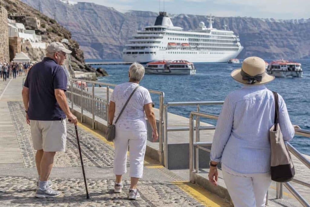 Mediterranean cruise ports for seniors with tender boats and walking access